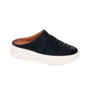 Gentle Souls by Kenneth Cole Women's Rosette Puff Mules Black 8.5M NWT